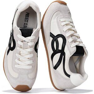 Women's White Memory Foam Shoes Lightweight Nonslip Walking Comfort Sneakers